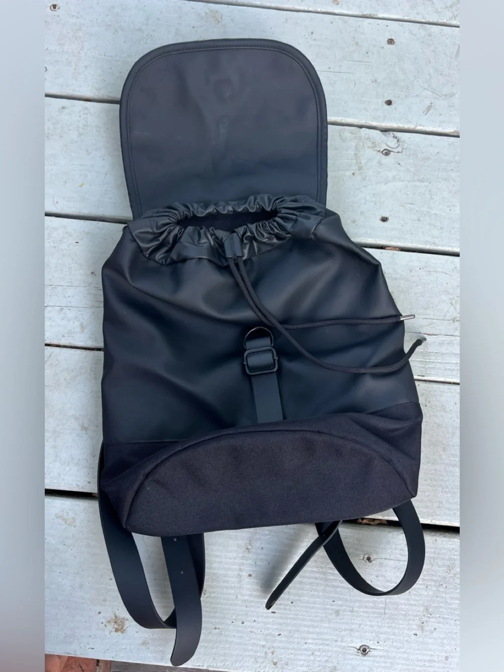 Rains waterproof everyday backpack • drawstring